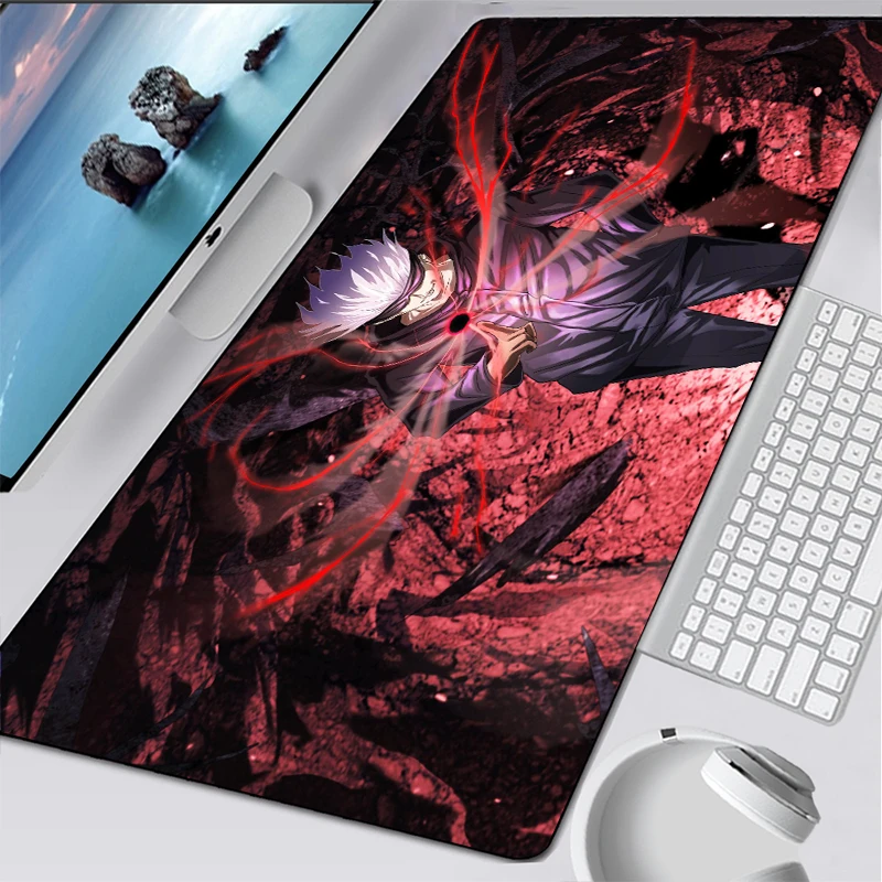 

Anime Jujutsu Kaisen Locking Edge Large Gaming Mouse Pad Computer Game CSGO Keyboard Mouse Mat Desk Mouse pad manga carpet gift
