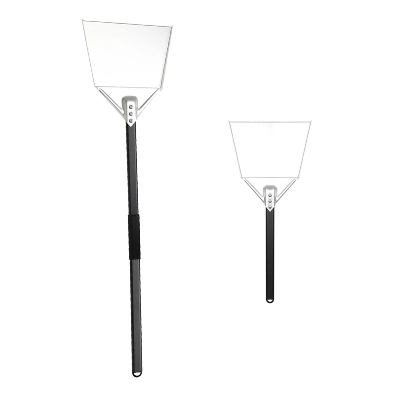 

Pizza Peel Aluminum Alloy Pizza Oven Peel Fireplace Coal Shovel with Detachable Aluminum Handle Pizza Paddle