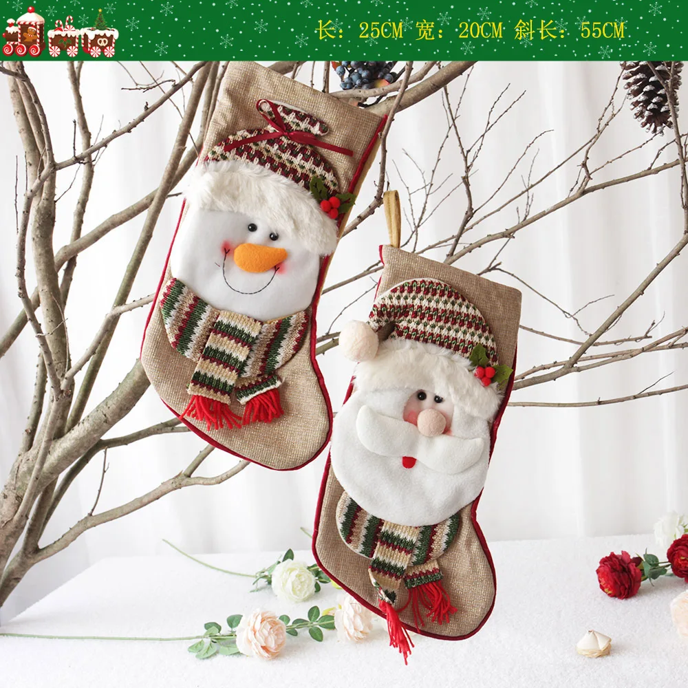 

Рождественское лицо, Рождественское украшение носки, подарок на Рождество