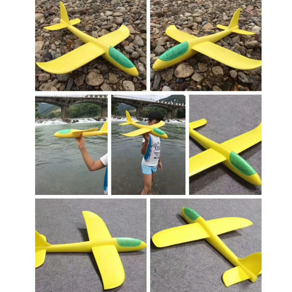 Самолет-планер из пенопласта инерционная круглая летающая модель летающего