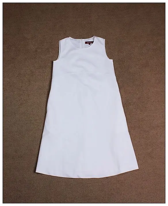 

Customize 2017 New Fashion Spring Summer Woman Smooth Crisp Elegant Sleeveless Dress Vestidos Straight Cut Loose A-Line Dresses