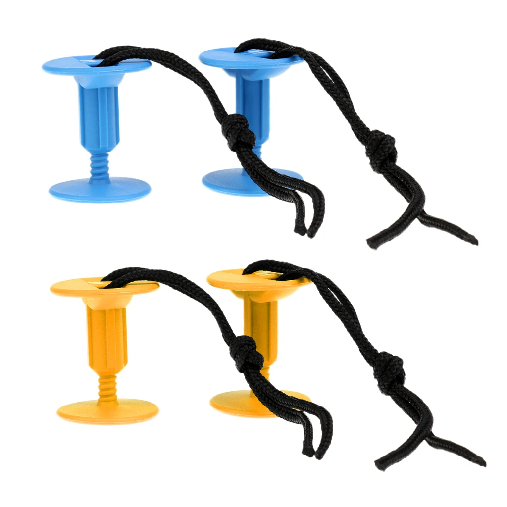 4Pcs/Pack Surfboard Body Board Threaded Leash Plugs with Cords Strings Water Sports Surfing Accessories | Спорт и развлечения