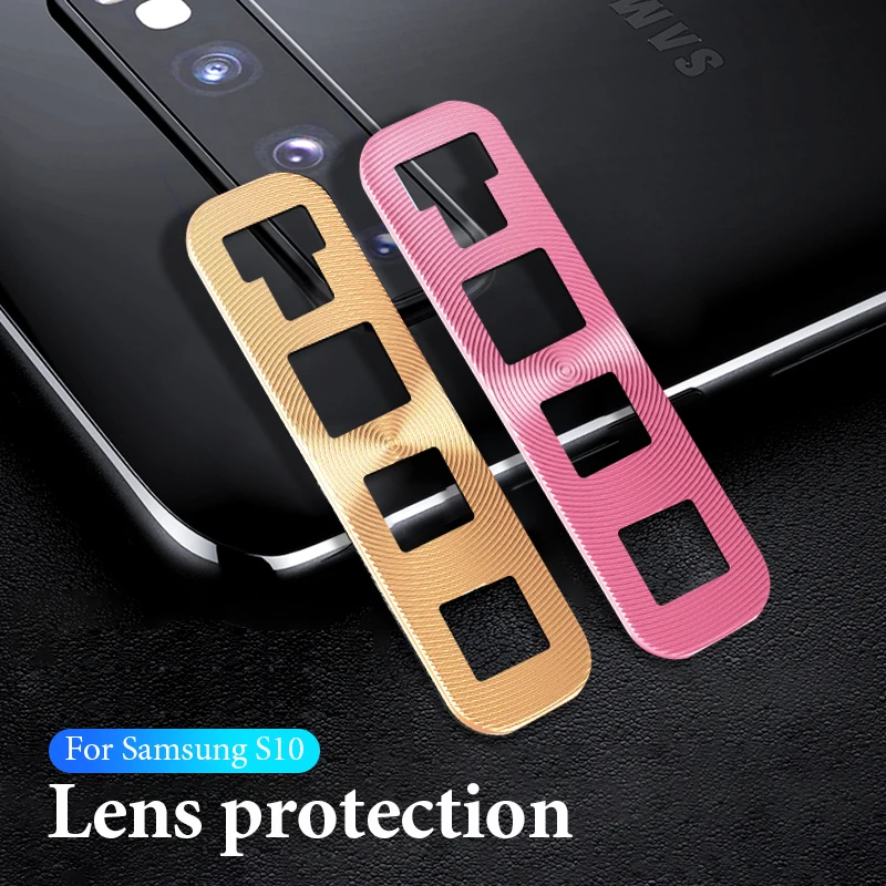 Цветной защитный чехол для объектива камеры Samsung Galaxy S10 Plus S10e алюминиевый с