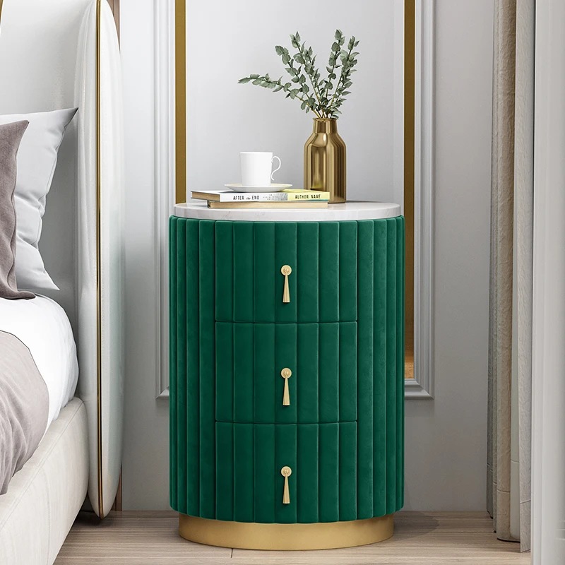 

Modern minimalist light luxury bedside table Nordic style multifunctional bedroom bedside storage small cabinet rack