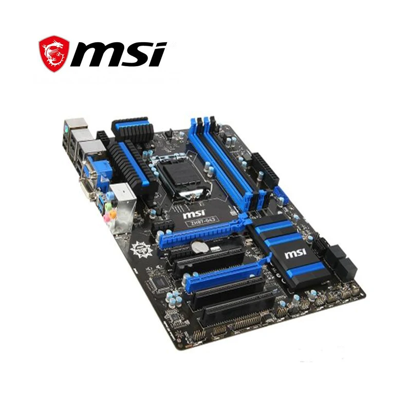 Для MSI ZH87 G43 материнская плата LGA 1150 DDR3 для Intel H87 H87M настольная SATA III USB3.0 PCI E X16 3 0