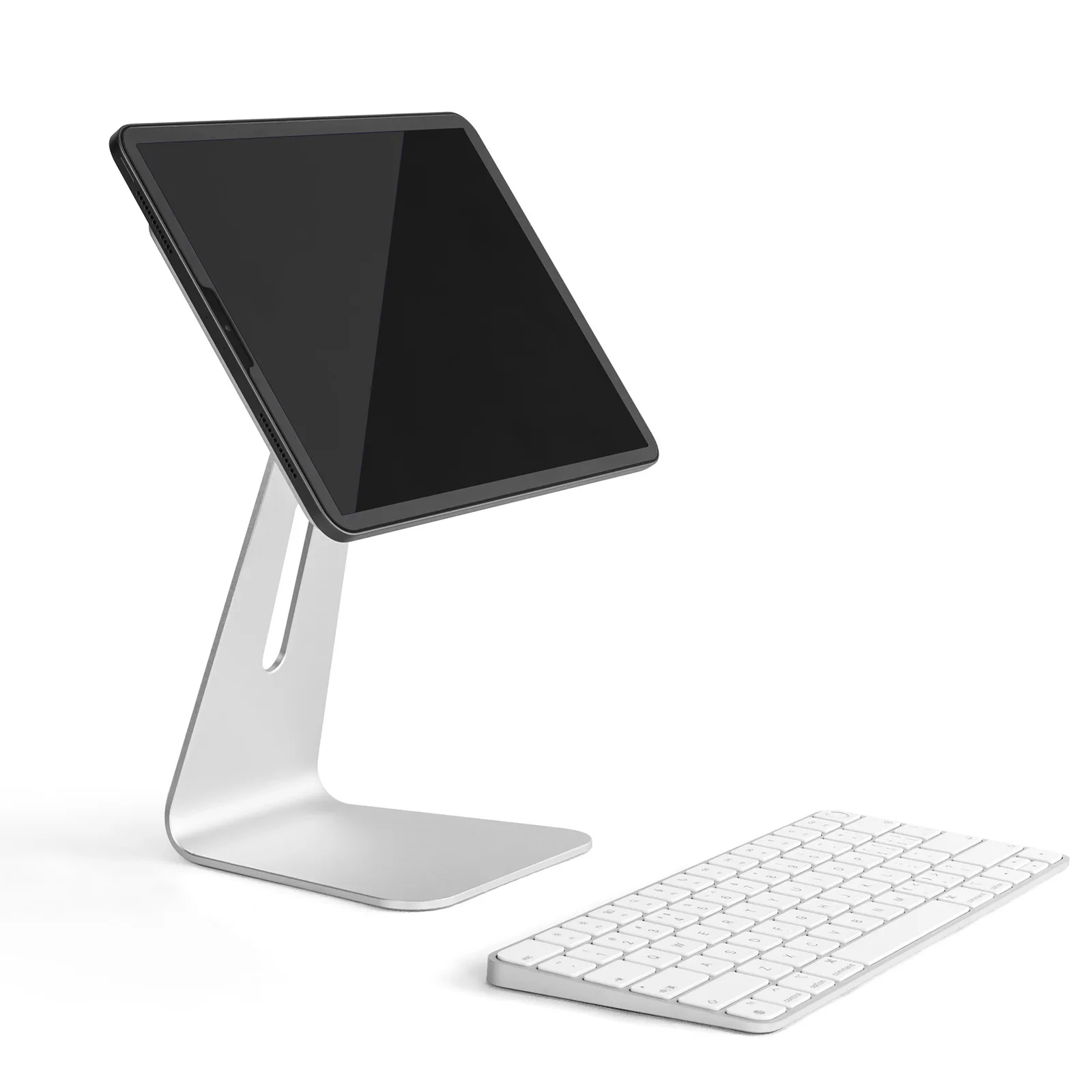 

Magnet Ipad Stand Holder Aluminum Adjustable Desktop Cradle Holder for Ipad