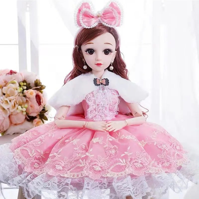 Новинка 60 см BJD куклы 3D глаза свадебное платье одежда шарнирная девушка Кукла