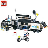 enlighten 325pcs city police truck car model building blocks sets swat diy bricks educational toys for children