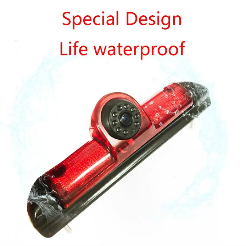 

LED IR Brake Light Rear View Reversing Parking Camera & 7 Inch Monitor for Fiat