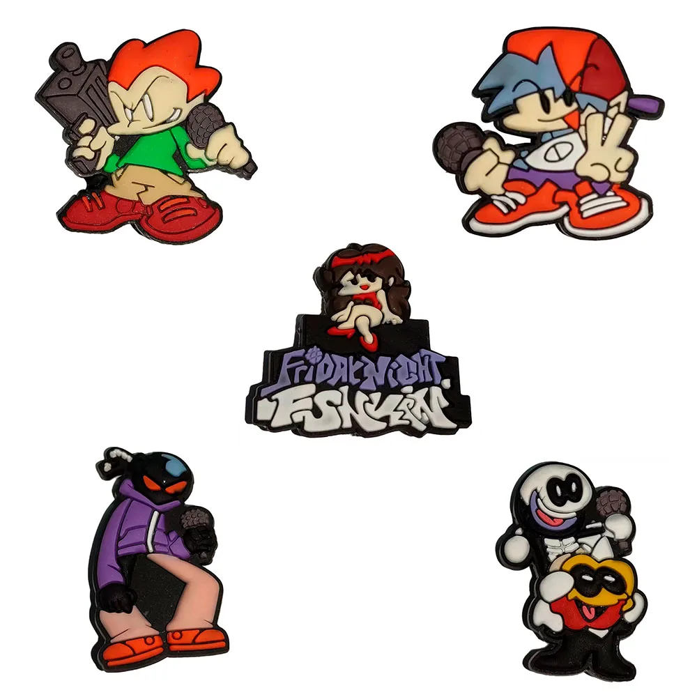 

1pcs PVC Cartoon Japan Anime Characters Shoe Decorations Funny Garden Shoes Accessories Fit Croc Jibz Charm Kids Party Gifts