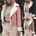 2021 женское осенне-зимнее пальто из овчины ягненка меховая сплошная утепленная куртка женское повседневное теплое пальто большого размера