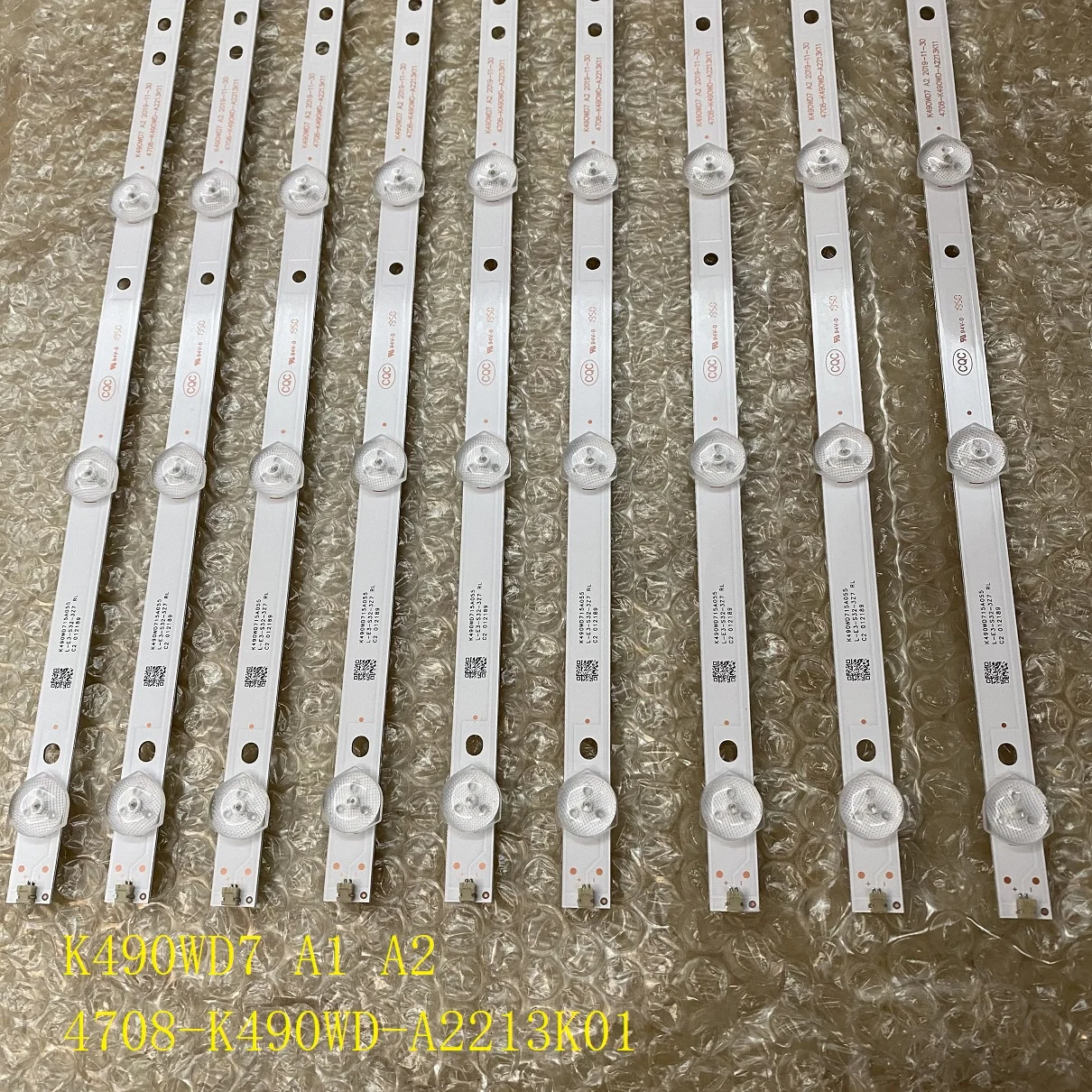 9 шт./компл. светодиодный подсветка бар для DEXP F49B7000T 49PUF6050 49PFL3445 PH49PFG5001/78 49PUF6050/T3 K490WD7 A1 A2 4708-K490WD-A2213K01