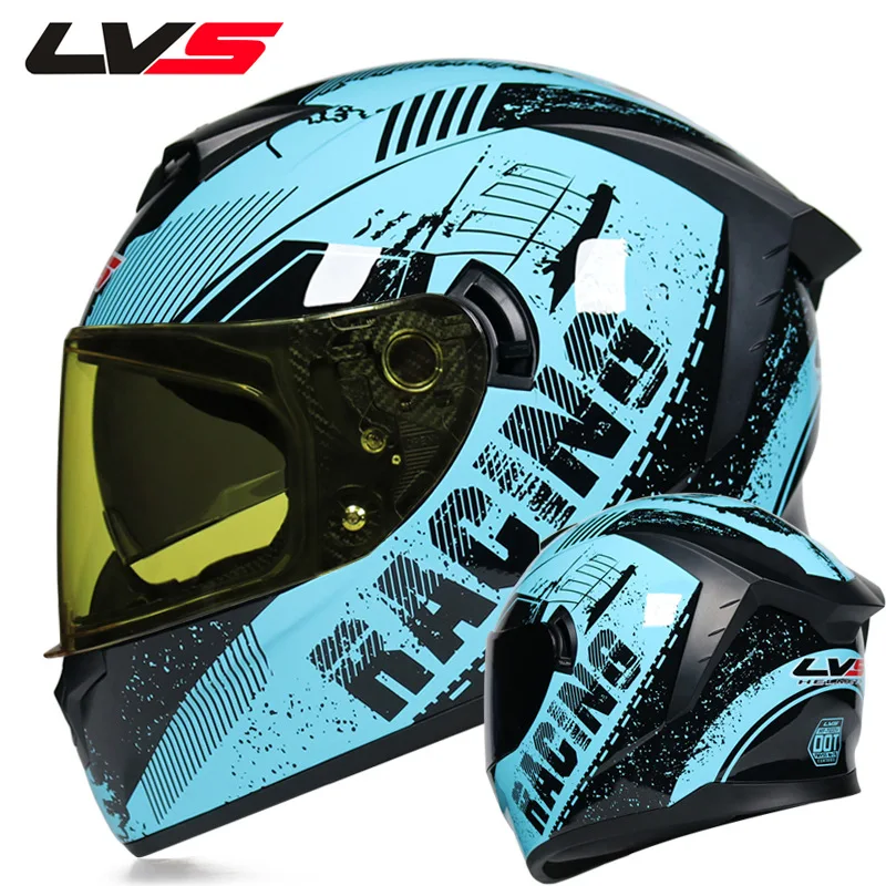 

LVS New Racing Helmet Motorcyle Full Face Cascos Para Moto Dirt Bike ATV Cross Helmet Man Women Downhill Mountain Road Helmet