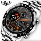 Смарт-часы LIGE мужские с Bluetooth, влагозащищенные