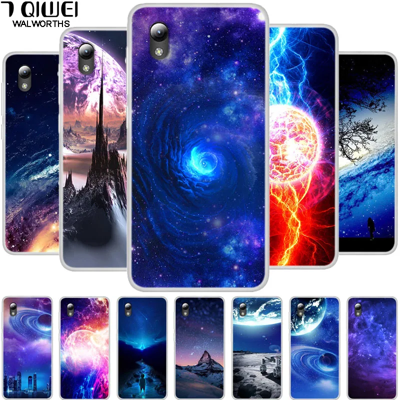 Чехол для ZTE Blade L8 силиконовый мягкий чехол из ТПУ 2019 Модный с космическим