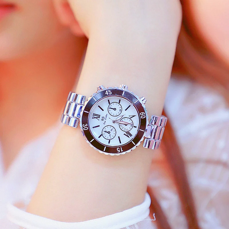 2019 деловые кварцевые часы известного бренда Bu алмазные из нержавеющей стали