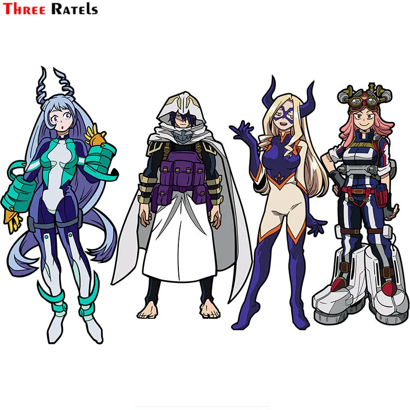 

Стикер для mMacbook и компьютера Three Ratels F418 аниме Nejire Hade и D Tamaki Amajiki, водостойкий Чехол для письма