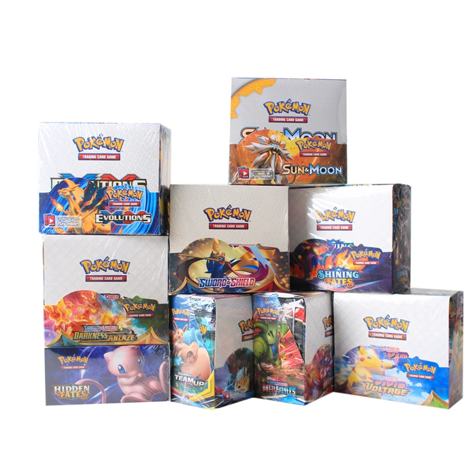

324 шт. карта Pokemon TCG: солнце и луна небьющиеся облигации Booster Box английская версия торговая карточка игра Покемон игрушки подарок на день рожде...