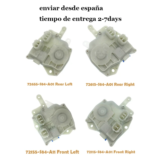 Привод замка двери передний и задний левый правый для Honda Civic Accord 72155 S84 A11 72115 A01 72655