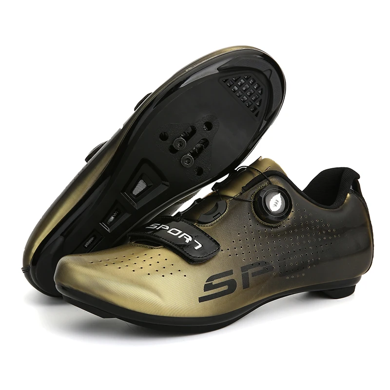 

Fluorescent non-slip men and women MTB bike road bike outdoor cycling shoes shock absorption colorful self-locking cycling shoes
