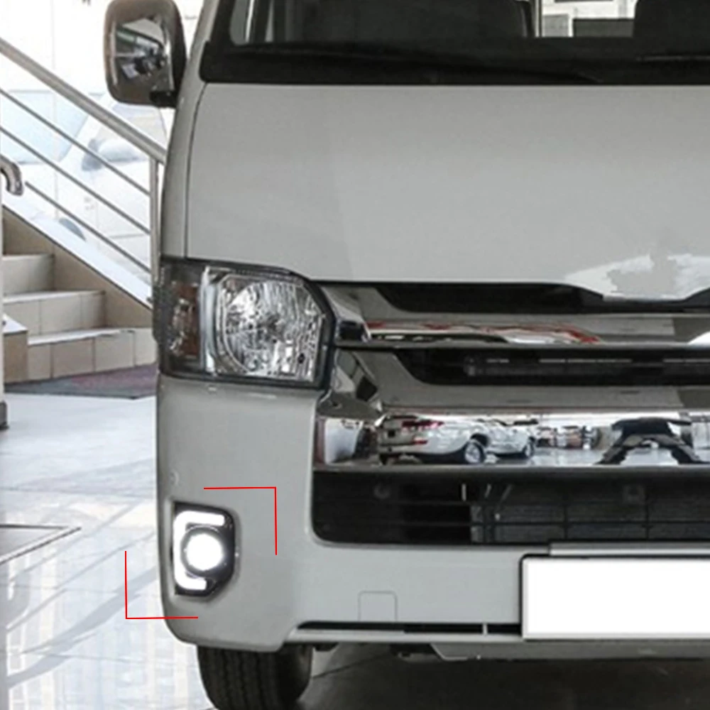 Автомобильная проблесковая 2 шт. для Toyota Hiace 2014 2015 2016 2017 2018 желтый Поворотная