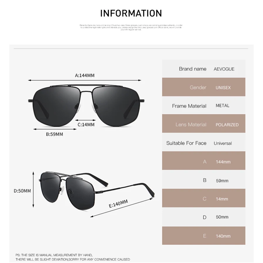 AEVOGUE 2020 Men Fashion Metal Polarized Sunglasses Woman Retro Polygon Luxury Drive Unisex Sun Glasses UV400 AE0872 | Аксессуары для