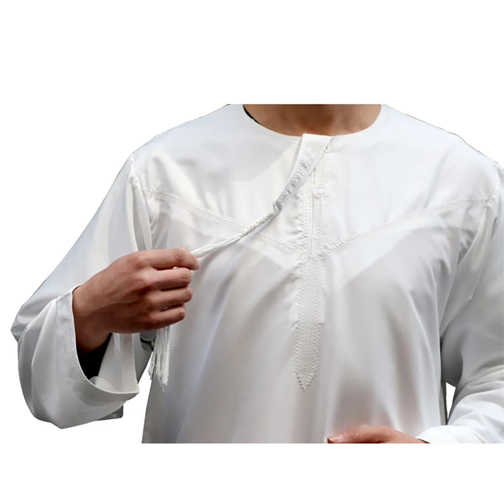 Arabic Islamic Clothing Jubba Men Muslim Thobe Robes Musulman Dress Oman Qamis Homme Saudi Arabia Islam Outfits Cosplay Costumes |