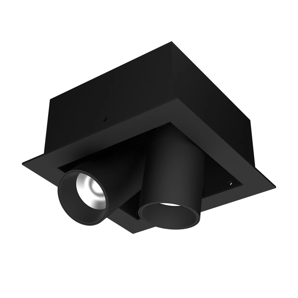 

LTH769A LED Downlight Recessed Ceiling Spotlight Square COB Spot Light Hotel Villa Commercial Lighting LED Lamp 2*7W 3*7W 4*7W