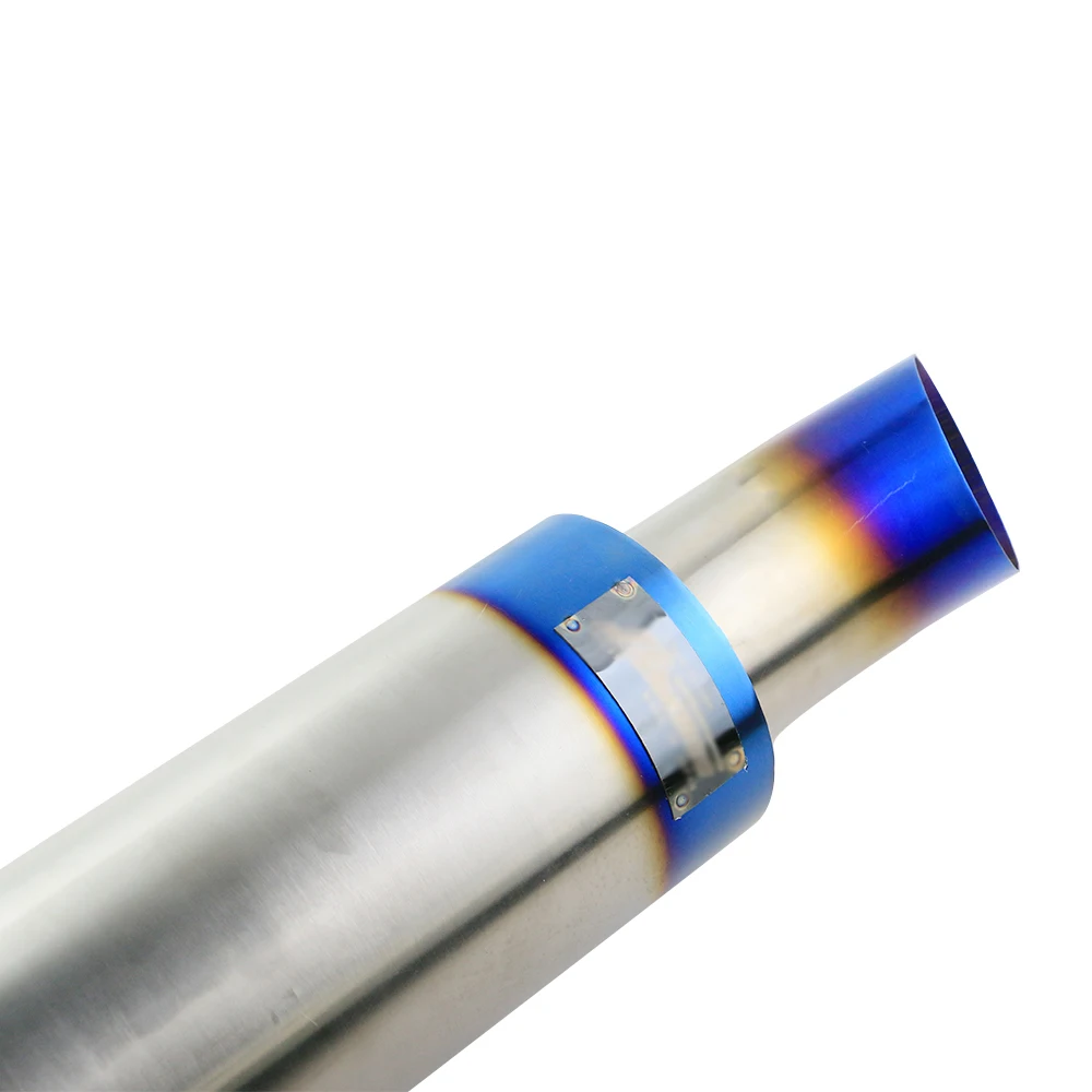 Синяя Универсальная автомобильная выхлопная задняя глушитель наконечник 2 дюйма