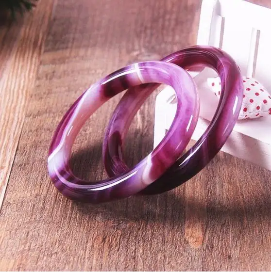 

100% реальный женский браслет из голубого халцедона, браслеты с нефритовым аметистом