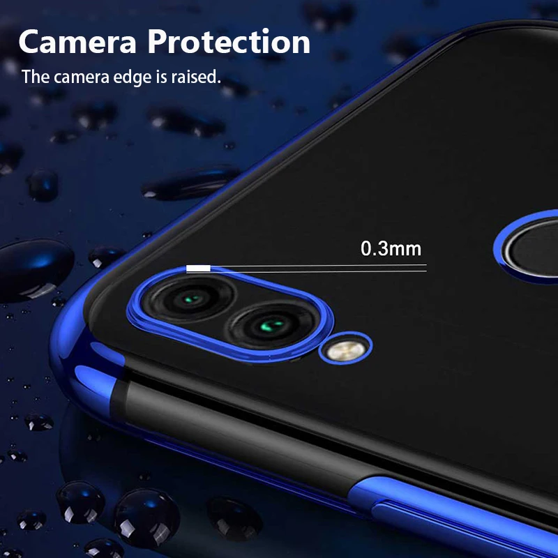 Чехол для Xiaomi Redmi Note 7 Прозрачный мягкий силиконовый чехол-накладка из ТПУ Pro 7A