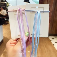 new children cute candy tassel pendant crystal elastic hair bands girls sweet scrunchiers rubber bands kids hair accessories