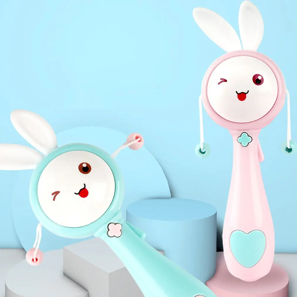 Кролик погремушка барабан детский подарок креативная игрушка родитель ребенок