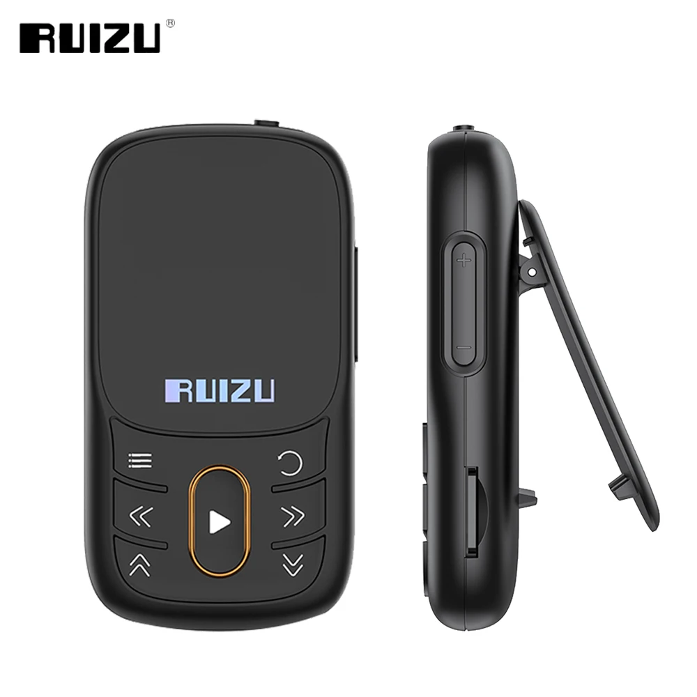Mp3-плеер RUIZU X68, спортивный, с Bluetooth, без потерь, поддержка FM-радио, запись видео, электронная книга, шагомер, TF-карта - изображение