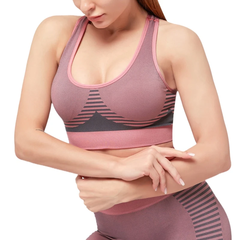 Женское пикантное эластичное Спортивное нижнее белье в полоску Женский