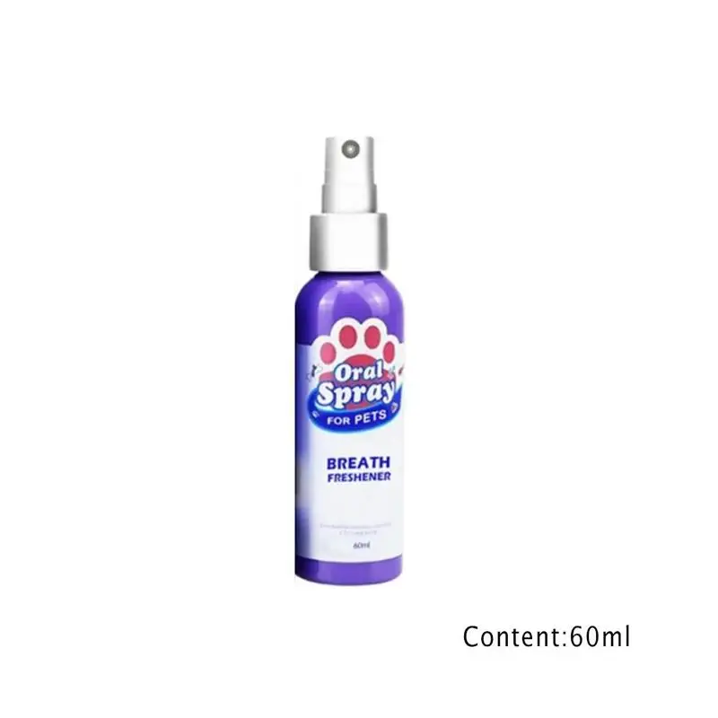 

60ml Pet Breath Freshener Spray For Cat Dog Teeth Mouthwash Healthy Supplies Fresh Non-Toxic Cleaner Hot Breath Sale Dental C4A1