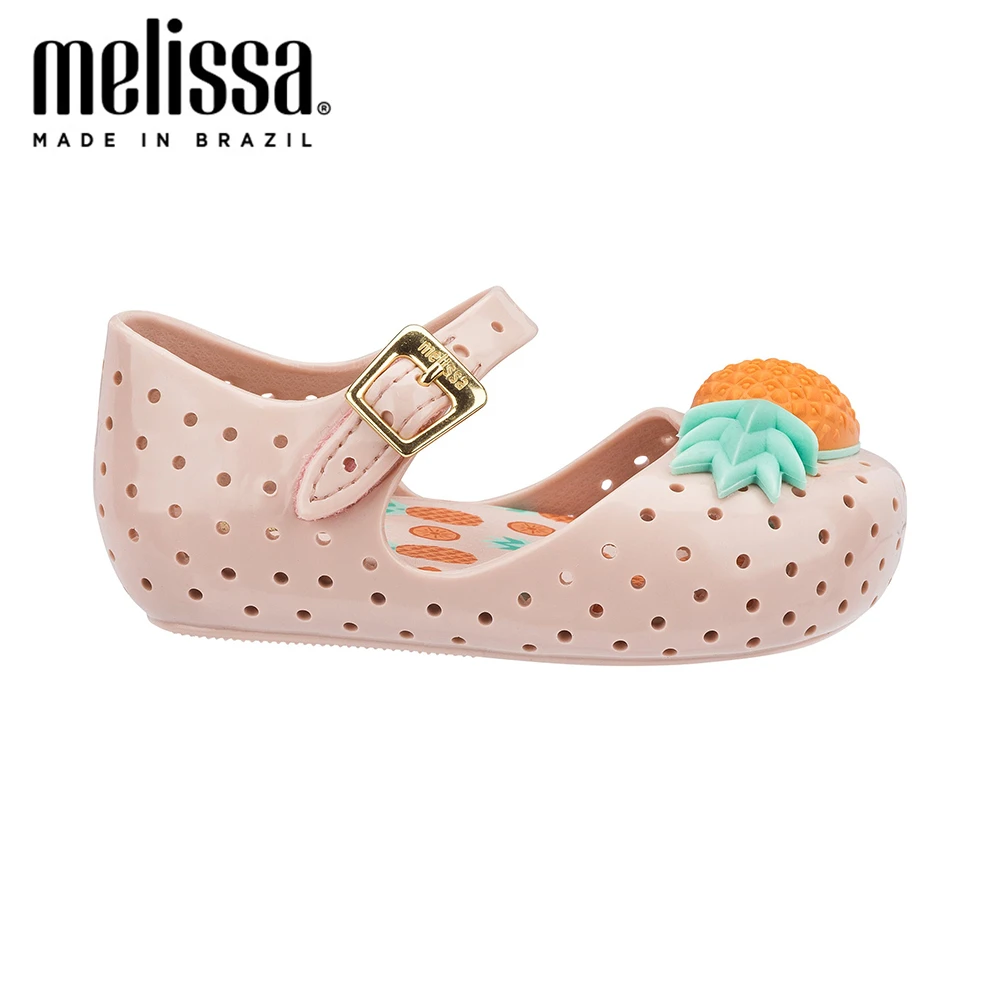 Мини Melissa Furadinha VII желеобразная обувь с ананасом для девочек летняя сандалии