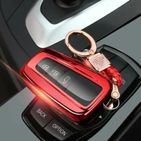 red soft tpu car remote smart key case cover full protection for toyota series