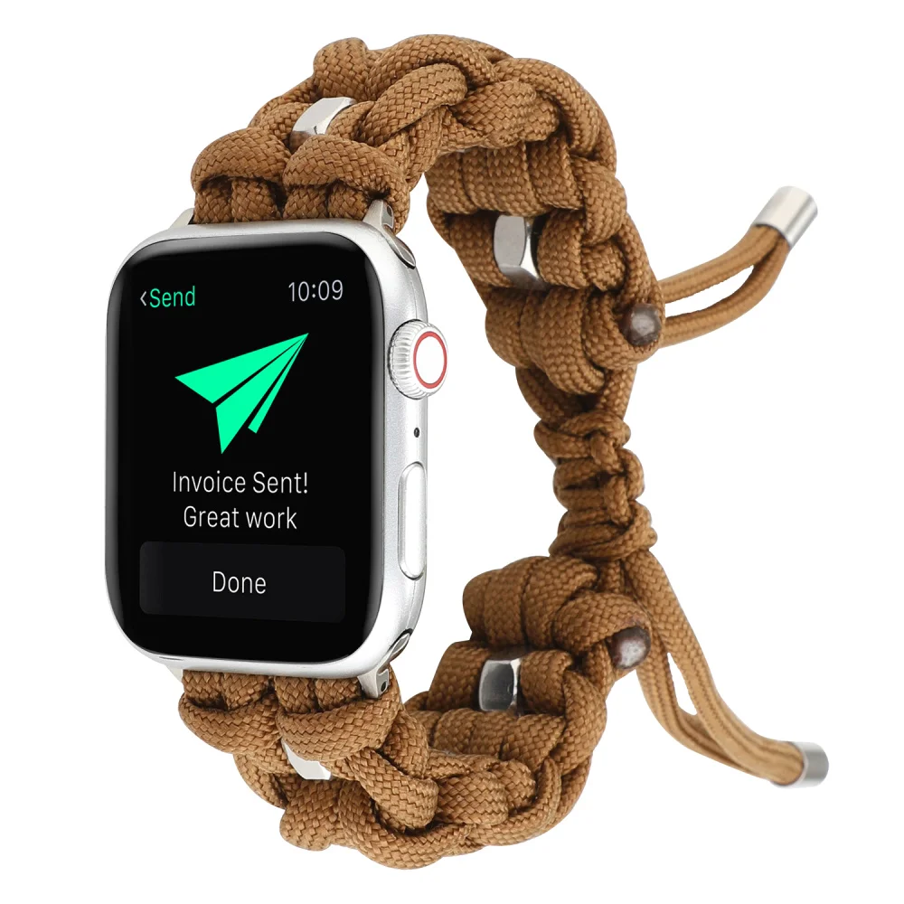 Ремешок Etsy ручной работы с веревочным узлом для Apple Watch 40 мм 44 браслет серии 2 3 4 5