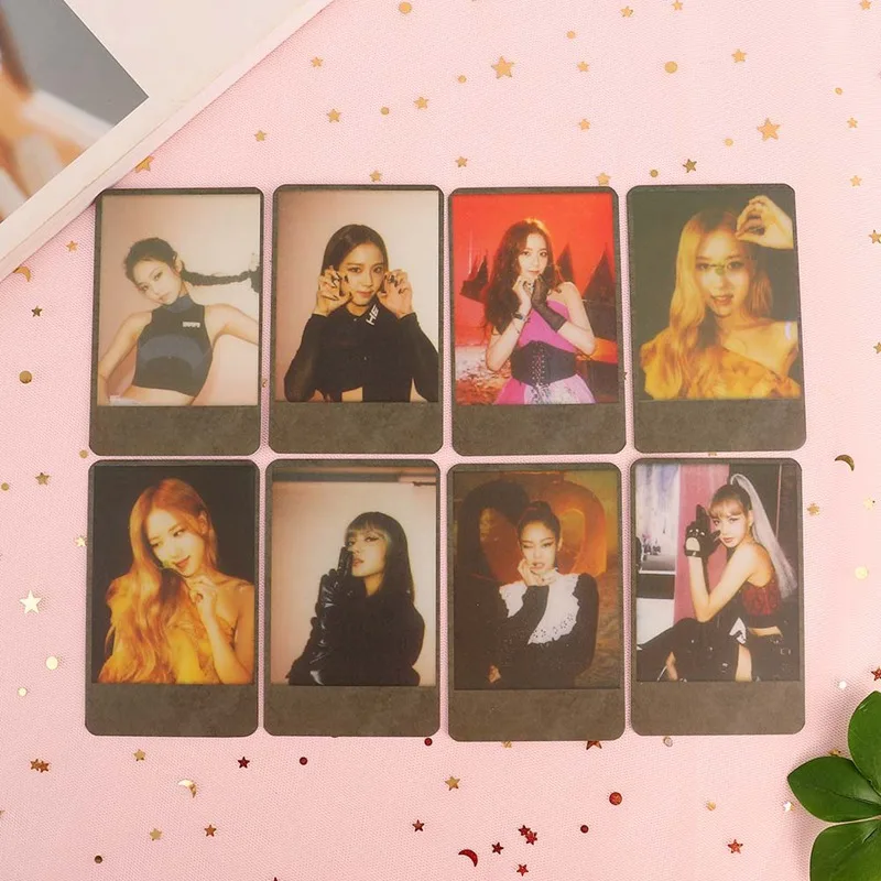 8 шт./компл. KPOP BLACKPINK альбом самодельная бумага Lomo карта фото плакат в виде карты фотостудии игрушек, для подарка, для фанатов Канцелярский набор