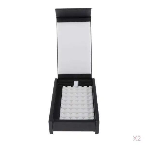 2x Diamond Display Box W/ Magnet Cover Gemstone Gem Storage Case Organizer | Украшения и аксессуары