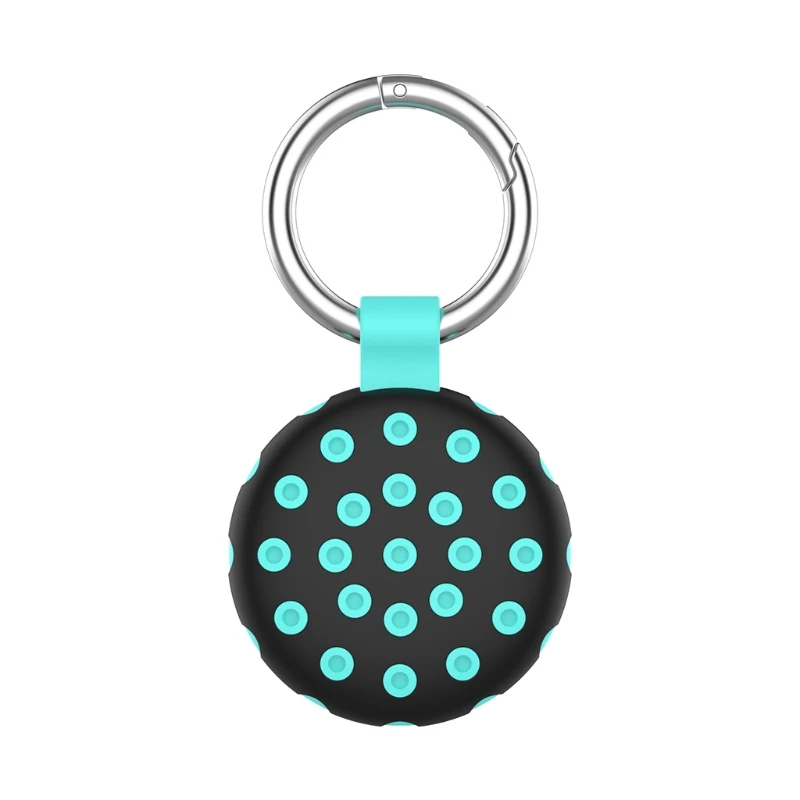 Protective Cover for AirTag Case with Key Chain Ring For -Apple Locator Tracker Anti-lost Device Anti-Fall Case Shell