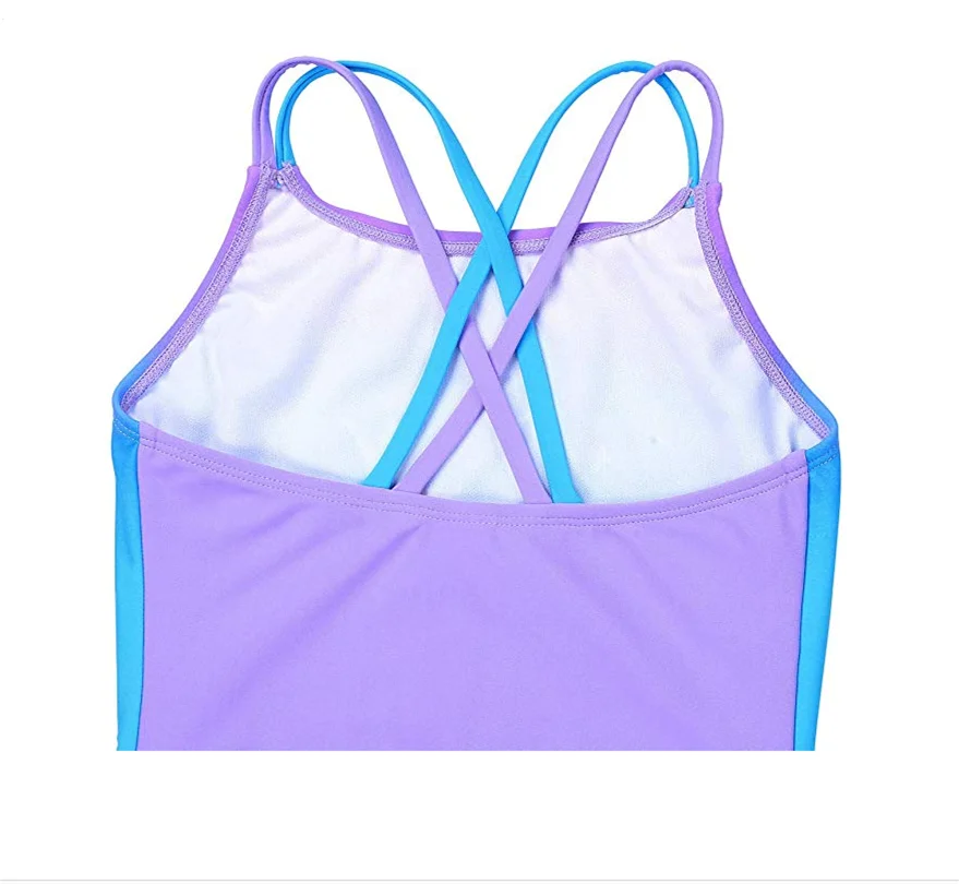 MAICO/цельный купальный костюм для девочек с рисунком дельфинов крест накрест