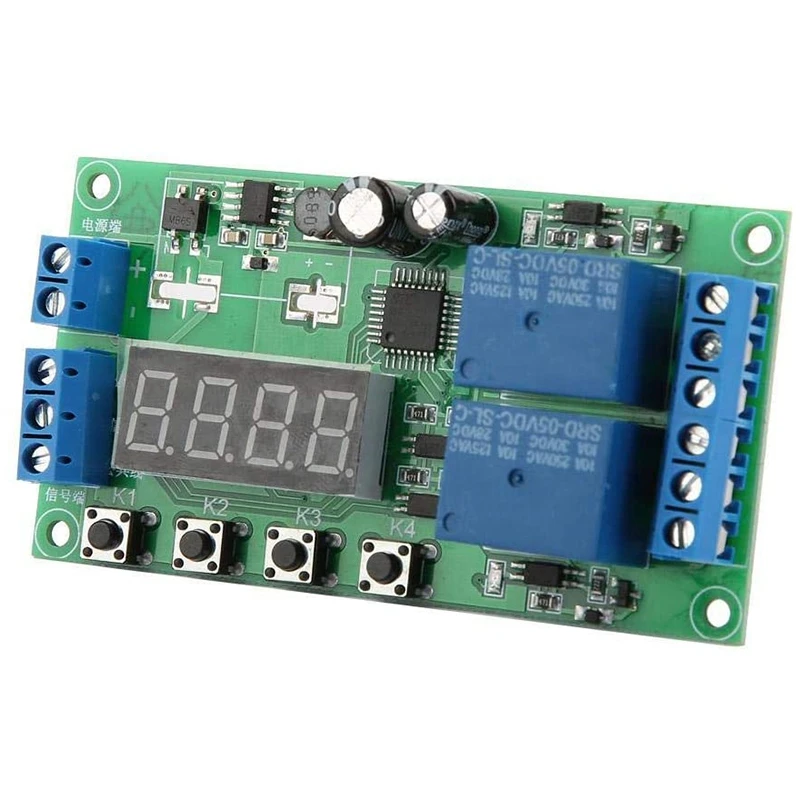 YF-7 двухканальный реле за запозданиевремени Многофункциональный Пульс цикл