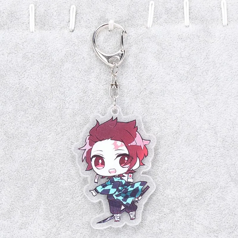 Acrylic keychain2 5,5-16 см Kimetsu no Yaiba акриловый демон убийца Kimetsu no Yaiba брелок Tanjirou Nezuko Kamado фигурка на акриловой подставке Рождество - Цвет: Acrylic keychain2