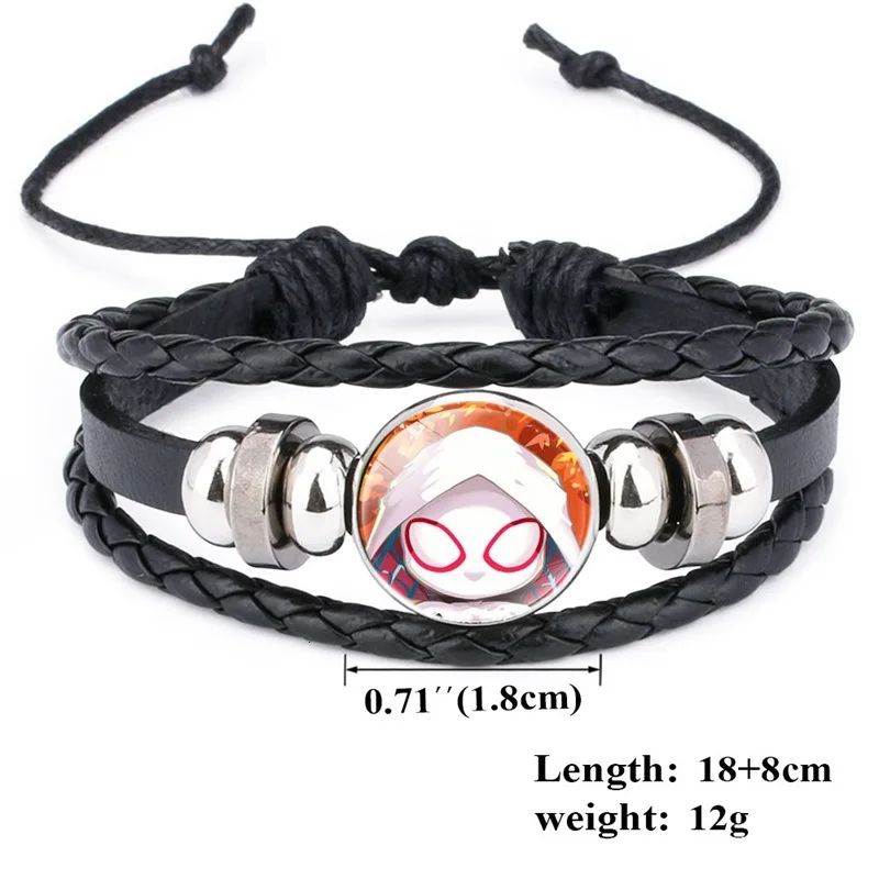 Spider man кожаные браслеты Человек паук в стихах паука из фильма marvel ювелирные