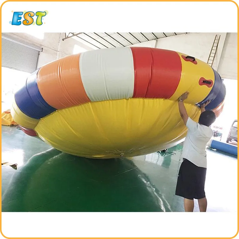 Cheap Price 12 Seats Commercial Tube Inflatable Flying Disco Water Sport Boat For Sale | Surfing Accessories