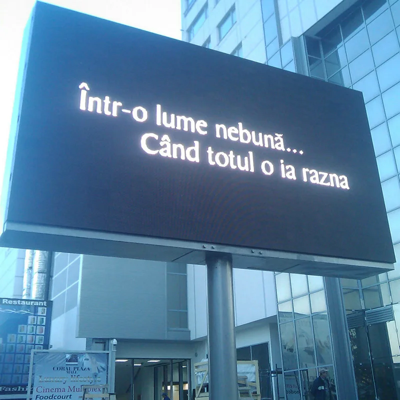 Большой рекламный щит P6 P6.67 литье под давлением алюминиевый шкаф полноцветный