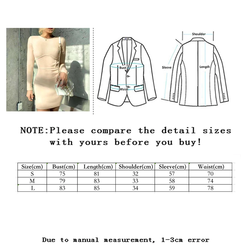 

SLLSKY Ribbed Knitting O-Neck Bodycon Dress Women Autumn Winter Long Sleeve Slim Buttocks Dress Solid High Waist Female Dresses