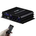 S-299 Mini 4*40W 4,1 канальный Bluetooth аудио стерео усилитель мощности портативный автомобильный домашний двойной пульт дистанционного управления усилитель звука